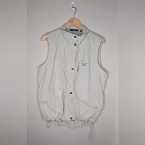 TCM Nature Trail Women's Beige Zip Up Comfortable Fisherman Vest